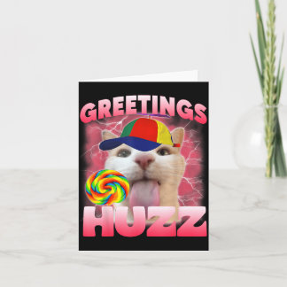 Katzen-Meme-Grüße Hurra Lustige Verrückte Katzenli Karte