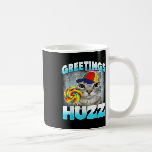 Katzen-Meme Lustig  Kaffeetasse (Rechts)