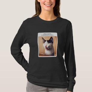 Katzen-Meme, wenn ich eine Empfehlung von einem Ku T-Shirt