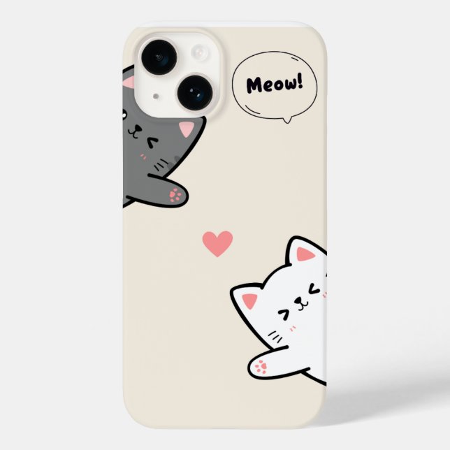 KATZEN-MIAU-DESIGN-HANDYHÜLLE Case-Mate iPhone HÜLLE (Rückseite)
