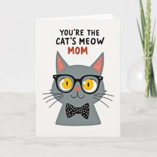 Katzen-Miau-Muttertag-Grußkarte Karte
