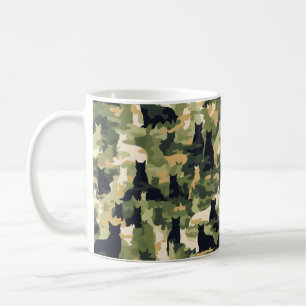 Katzen Militärische Camouflage Kaffeetasse