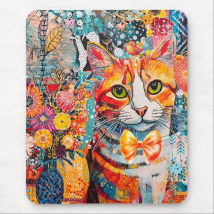 Katzen-Misch-Misch-Papier-Collage Mousepad