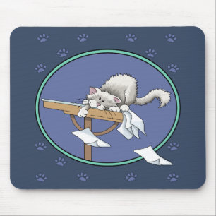 Katzen-Mischmasch-Muster Mousepad