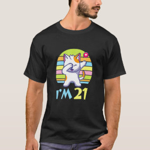 Katzen mit Herzvergnügen an mir Sie 21 Jahre alt T-Shirt
