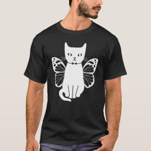 Katzen Mit Schmetterlingen Niedliche Katzen Katze T-Shirt