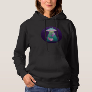 Katzen mit Ufo I Katzenkätzchen Raumschiff Univers Hoodie