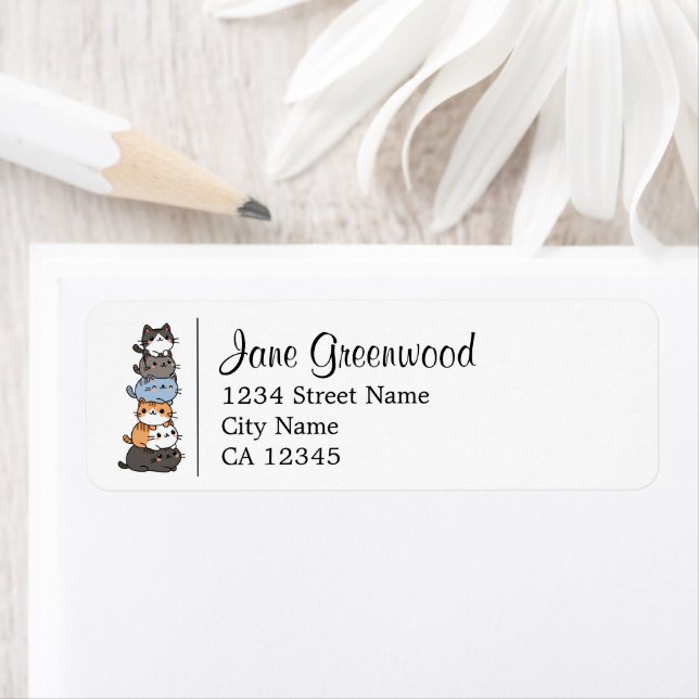 Katzen Name und Anschrift (Insitu)