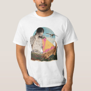 Katzen-Naturfotograf-Collage T-Shirt