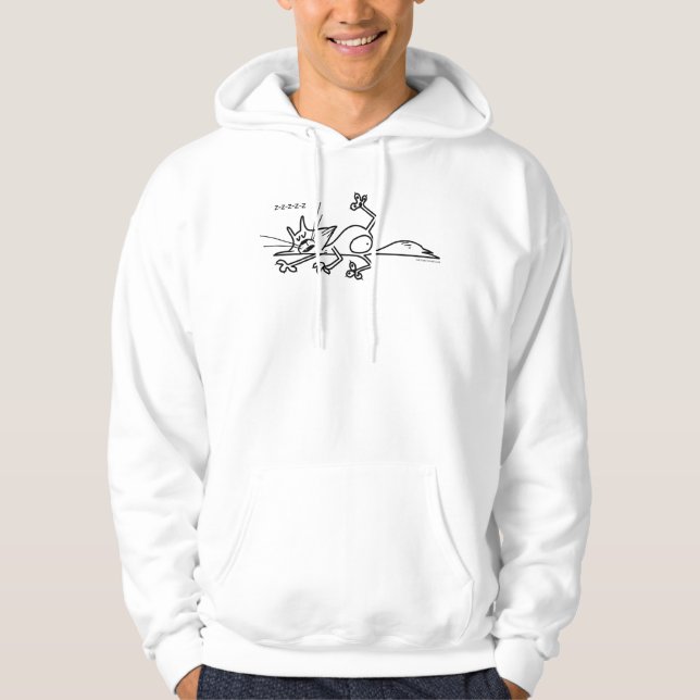 Katzen-Nickerchen Hoodie (Vorderseite)