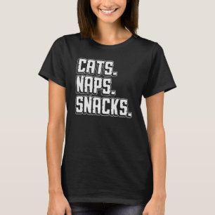 Katzen Nickerchen Snacks Haustiere Besitzer Liebe  T-Shirt