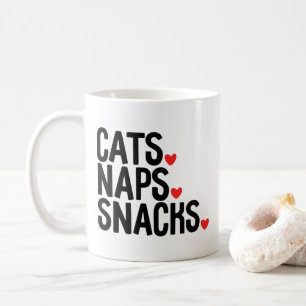 Katzen Nickerchen Snacks - Katzen Liebhaber Kaffeetasse