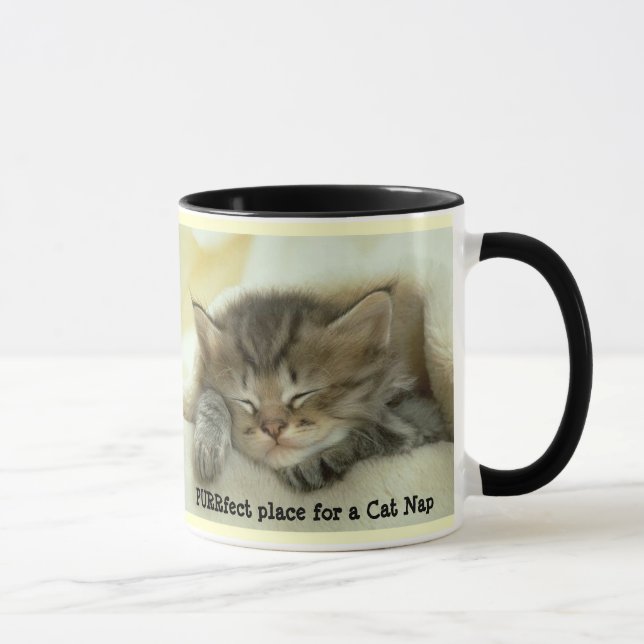 Katzen-Nickerchen-Tasse Tasse (Rechts)