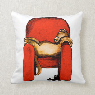 Katzen-Nickerchen-Ursprüngliche Kunst durch Kissen