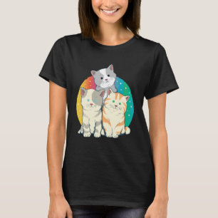 Katzen Niedlich Kätzchen Liebliche Haustiere Schön T-Shirt