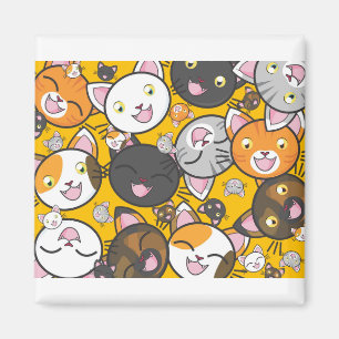 Katzen Niedlich Kitty Kätzchen Kitten Adorable Fel Magnet