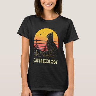 Katzen Ökologie Naturschutz T-Shirt