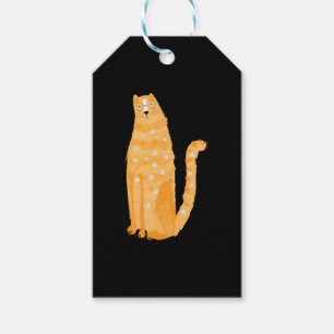 Katzen Orange Geschenkanhänger