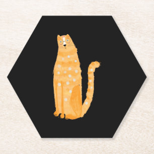 Katzen Orange Untersetzer