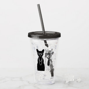 Katzen-Paare Acryltrinkbecher