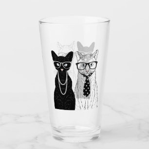 Katzen-Paare Glas