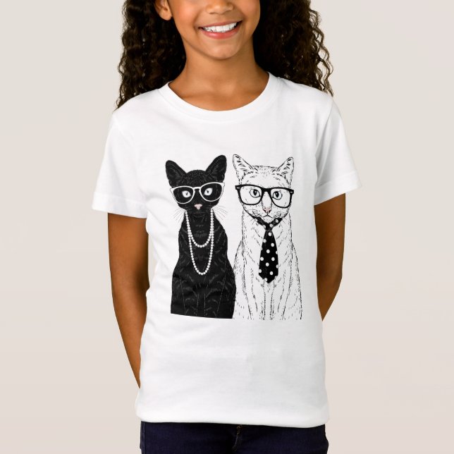 Katzen-Paare T-Shirt (Vorderseite)