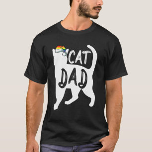 Katzen-Papa-Weihnachten Süß LGBT-Schwule Pride X-M T-Shirt