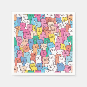Katzen-Papier-Servietten, Kitty Kitten Party Serviette