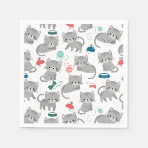 Katzen-Papier-Servietten, Kitty Kitten Party Serviette