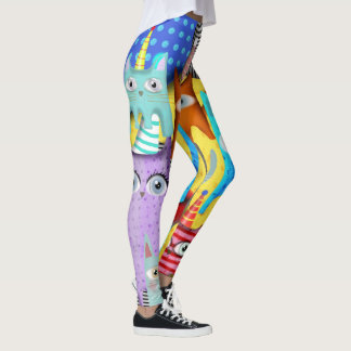 Katzen Party von Rupydetequila Leggings