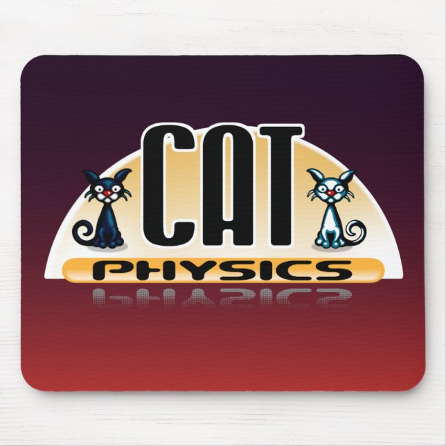 Katzen-Physik Mousepad (Vorne)