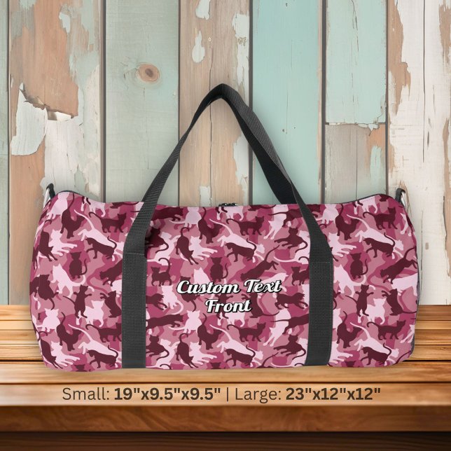 Katzen Pink Camouflage Duffle Bag (Von Creator hochgeladen)
