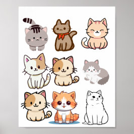 Katzen-Plakat Poster