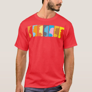 Katzen Profil Horizontal T-Shirt