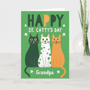 Katzen-Punkte-Opa-Karte Karte
