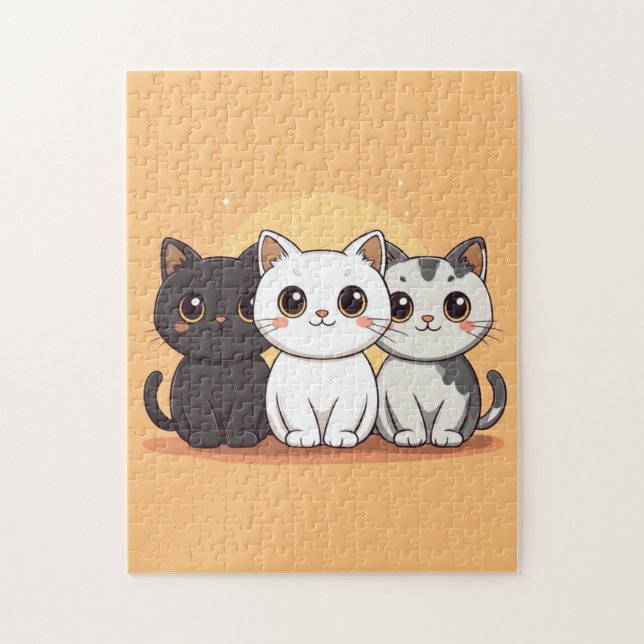Katzen Puzzle (Vertikal)
