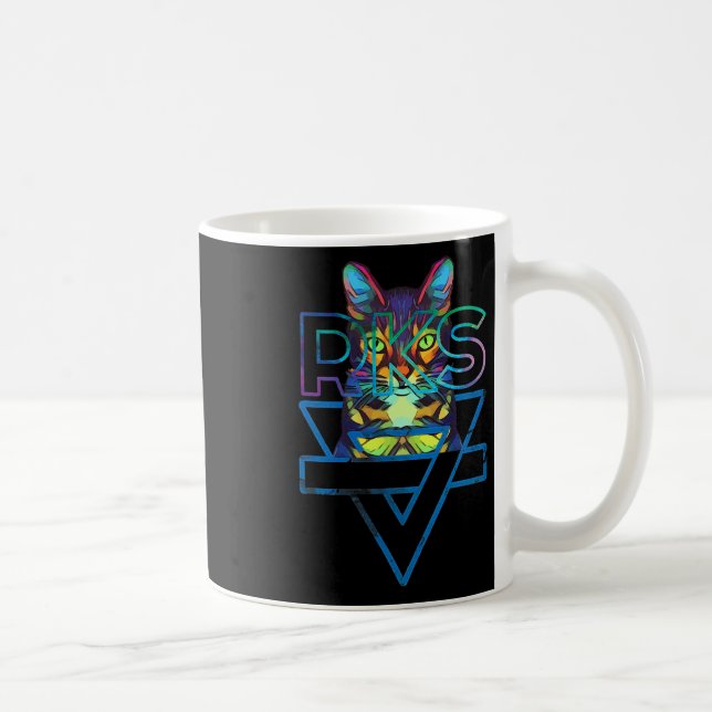 Katzen Rainbow Kitten Überraschung Niedliche Katze Kaffeetasse (Rechts)