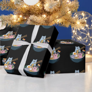 Katzen Ramen Regenbogen LGBTQ Schwul Lesbisch Prid Geschenkpapier
