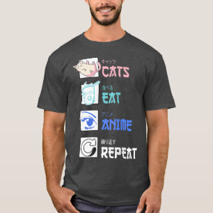 Katzen Ramen und Anime Lover Katzen und Anime  T-Shirt
