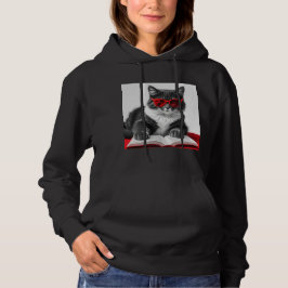 Katzen-Reading-Buch Hoodie