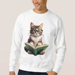 Katzen-Reading-Buch Sweatshirt