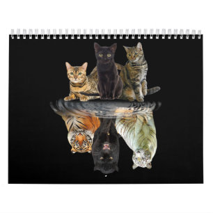Katzen Reflection Friend Katze Liebhaber Niedlich  Kalender