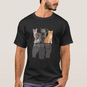 Katzen Reflection Mirror Puma Cheetah Tiger Funny  T-Shirt