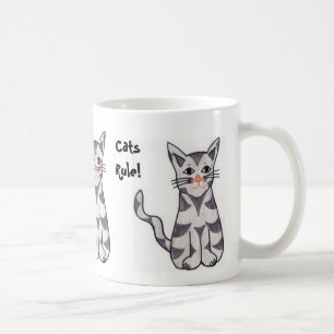 Katzen regieren kaffeetasse