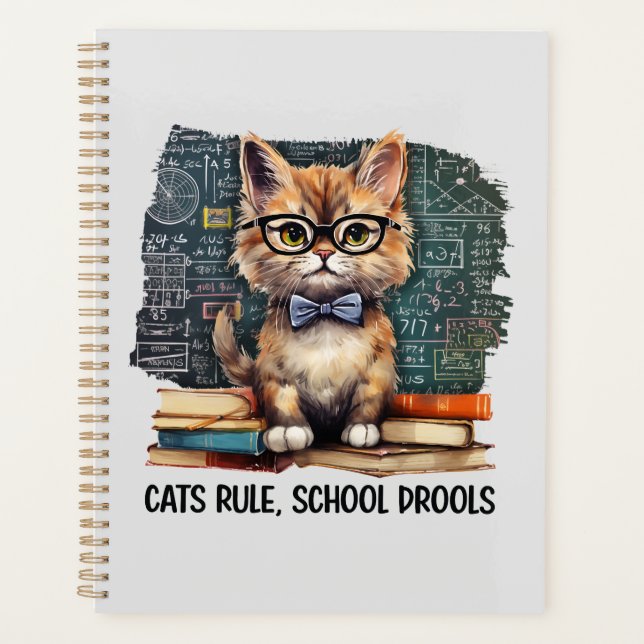 Katzen regieren, Schule Drools Planer (Vorderseite)