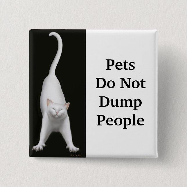 Katzen-Rettung Pets Button (Vorderseite)