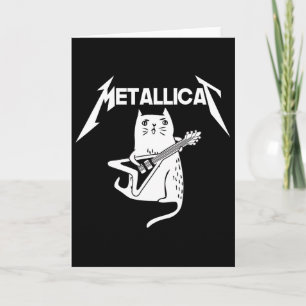 Katzen Rock Bynd Gitarre Spaß Weihnachtsgeschenk Karte