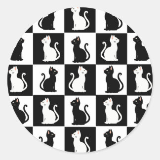 Katzen Runder Aufkleber