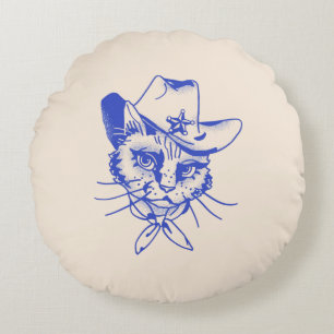 Katzen-Rundkissen Rundes Kissen