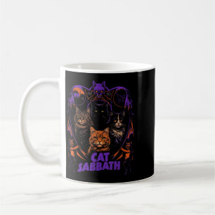 Katzen-Sabbath-Feline-Heavy-Rock-Band-Parodie Kaffeetasse